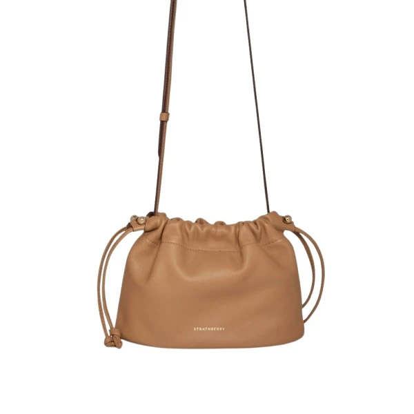 Strathberry Charlotte Drawstring in Caramel