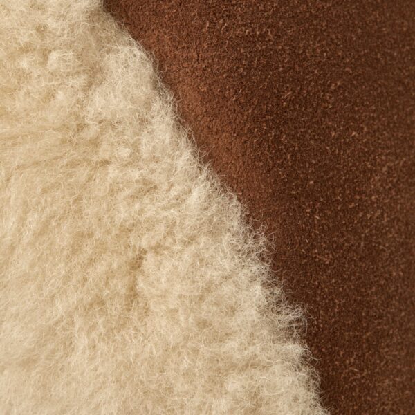 Strathberry Charlotte Midi Drawstring in Tan Suede/shearling, view 6
