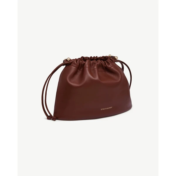 Strathberry Charlotte Midi Drawstring in Walnut, view 3