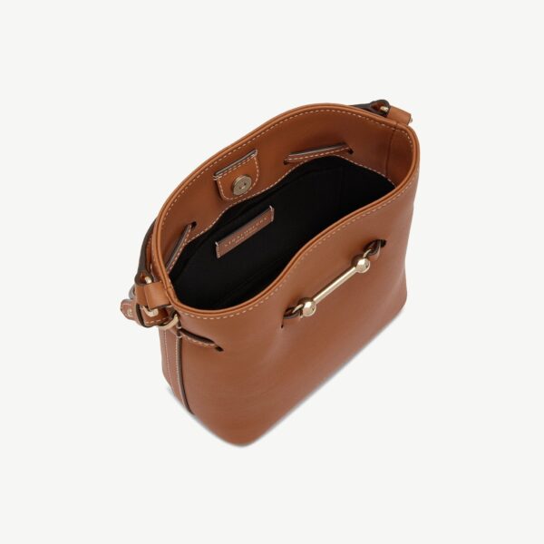 Strathberry Corda Bucket Mini in Chestnut, view 6