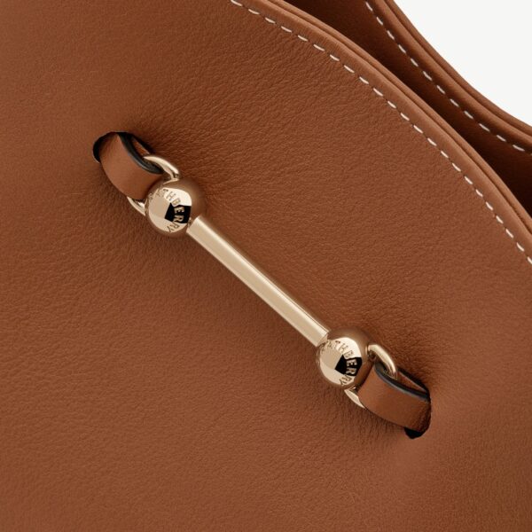 Strathberry Corda Bucket Mini in Chestnut, view 7