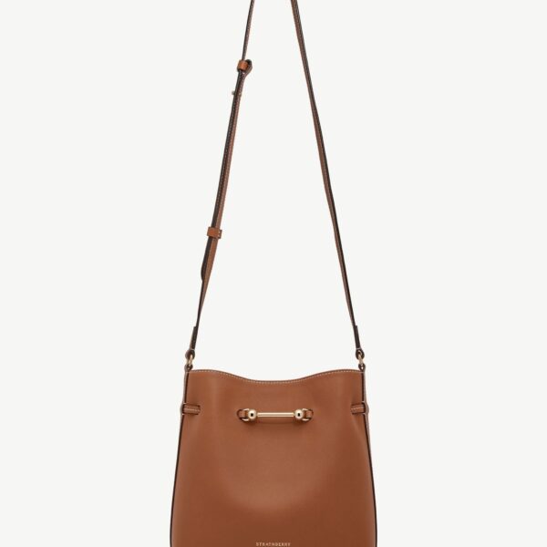 Strathberry Corda Bucket in Chestnut, view 2