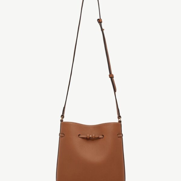 Strathberry Corda Bucket in Chestnut, view 4