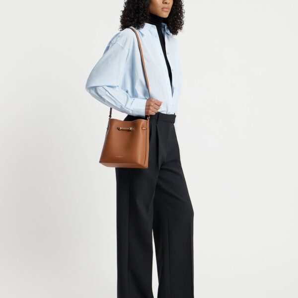 Strathberry Corda Bucket in Chestnut, view 8