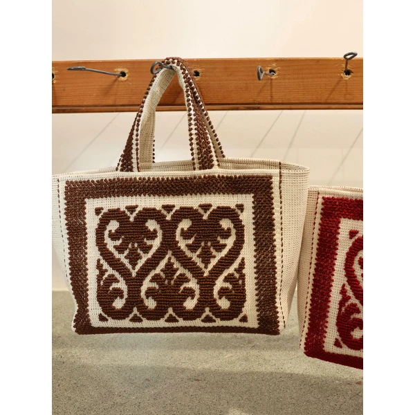 Brown ATP Atelier mini tote bag