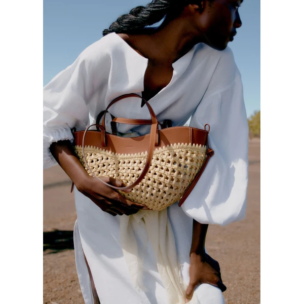 Polene Cyme Mini in Brown Bag, view 4