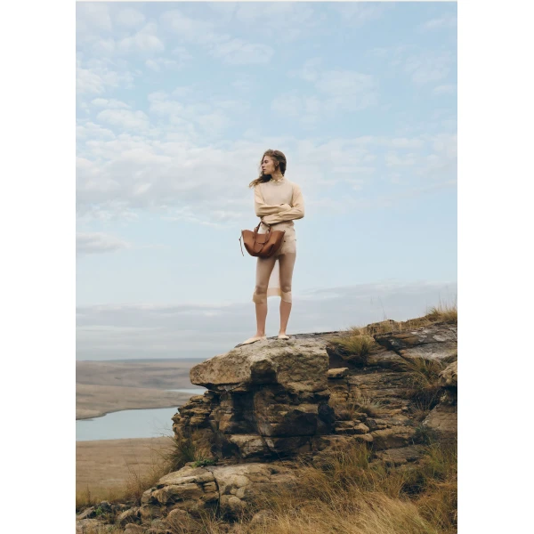 Polene Cyme Mini in Camel Bag, view 3