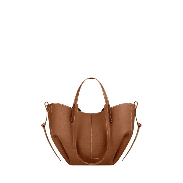 Polène Cyme Mini in Camel Cyme Mini in Camel - Mini Bags - Parisian Luxury Leather Bag at Luxury Shoes 