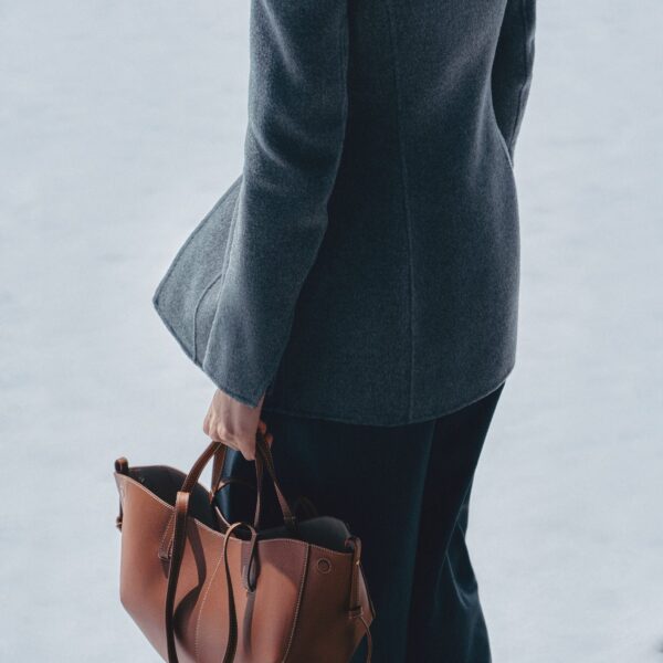 Polene Cyme Mini in Cognac Bag, view 3