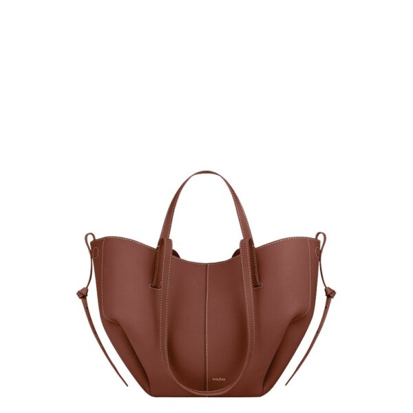 Polene Cyme Mini in Cognac Bag