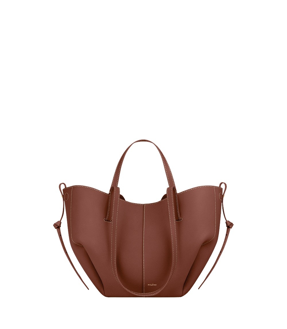 Polène Cyme Mini in Cognac Cyme Mini in Cognac - Mini Bags - Parisian Luxury Leather Bag at Luxury Shoes 