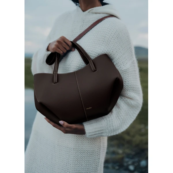 Polene Cyme Mini in Ebony Bag, view 4
