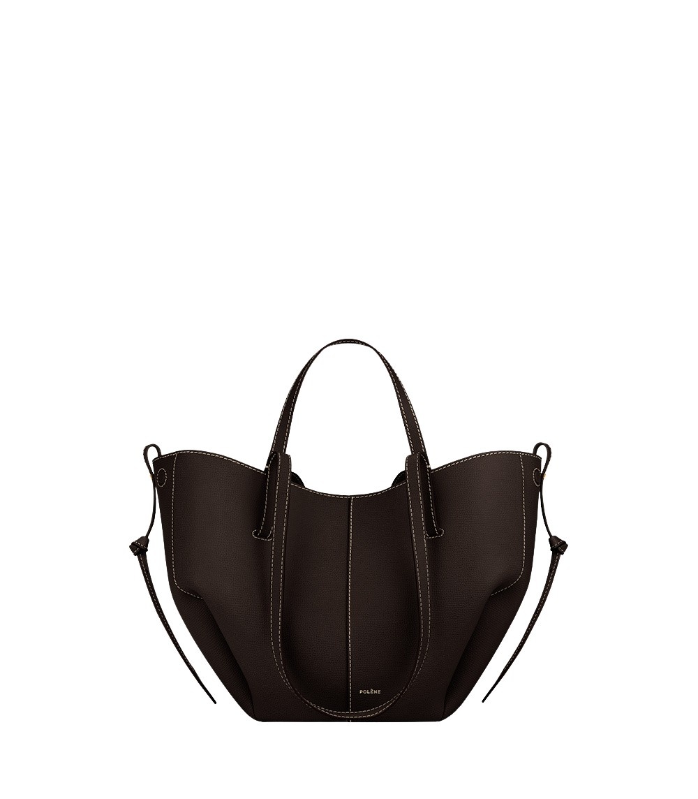 Polène Cyme Mini in Ebony Cyme Mini in Ebony - Mini Bags - Parisian Luxury Leather Bag at Luxury Shoes 