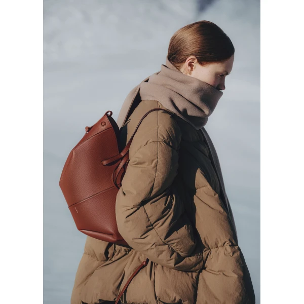 Polene Cyme Mini in Red Clay Bag, view 3
