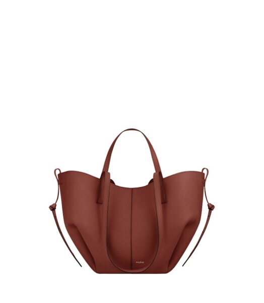 Polène Cyme Mini in Red Clay Cyme Mini in Red Clay - Mini Bags - Parisian Luxury Leather Bag at Luxury Shoes 