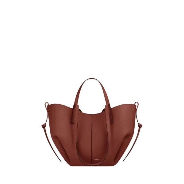 Polene Cyme Mini in Red Clay Bag