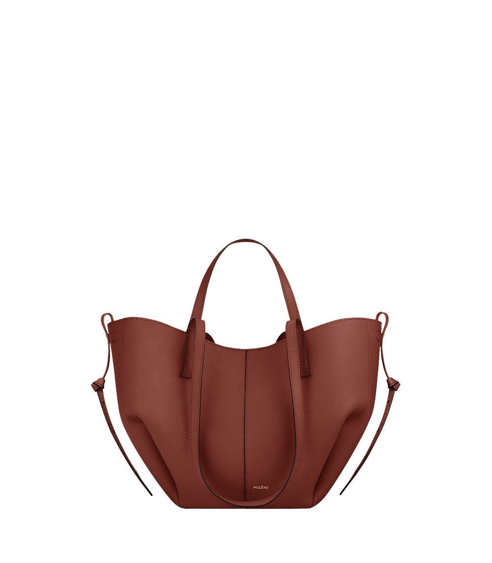 Polène Cyme Mini in Red Clay Cyme Mini in Red Clay - Mini Bags - Parisian Luxury Leather Bag at Luxury Shoes 