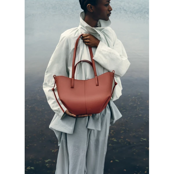 Polene Cyme Mini in Terracotta Bag, view 2