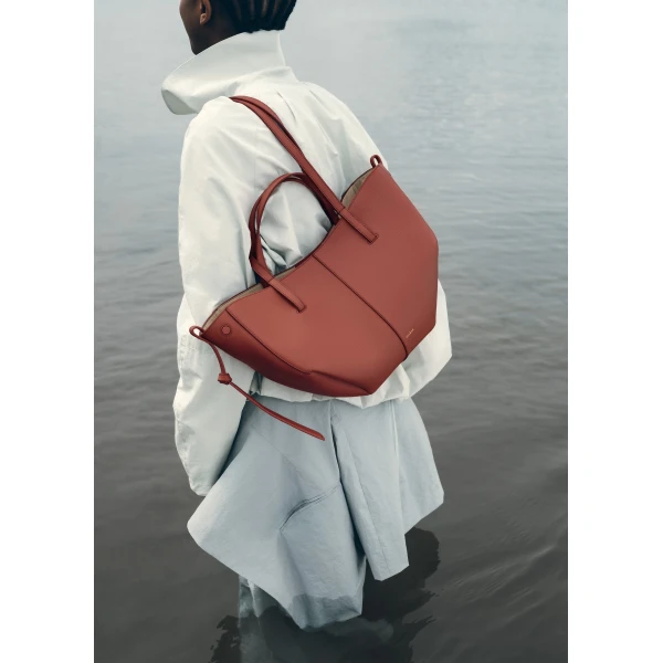Polene Cyme Mini in Terracotta Bag, view 3