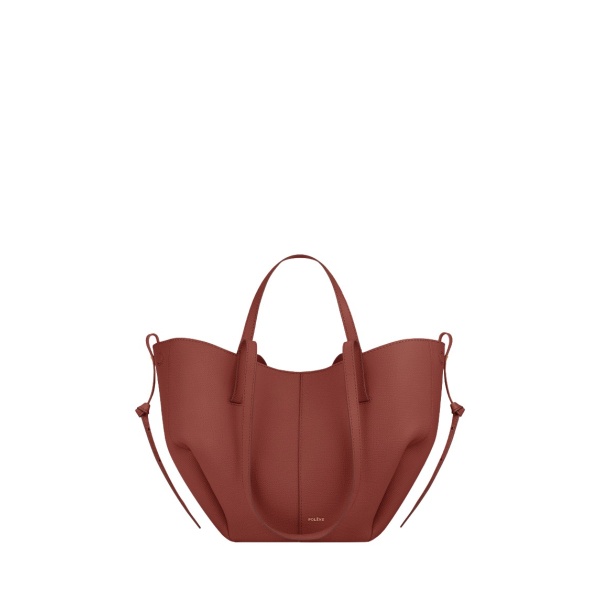 Polène Cyme Mini in Terracotta Cyme Mini in Terracotta - Mini Bags - Parisian Luxury Leather Bag at Luxury Shoes 