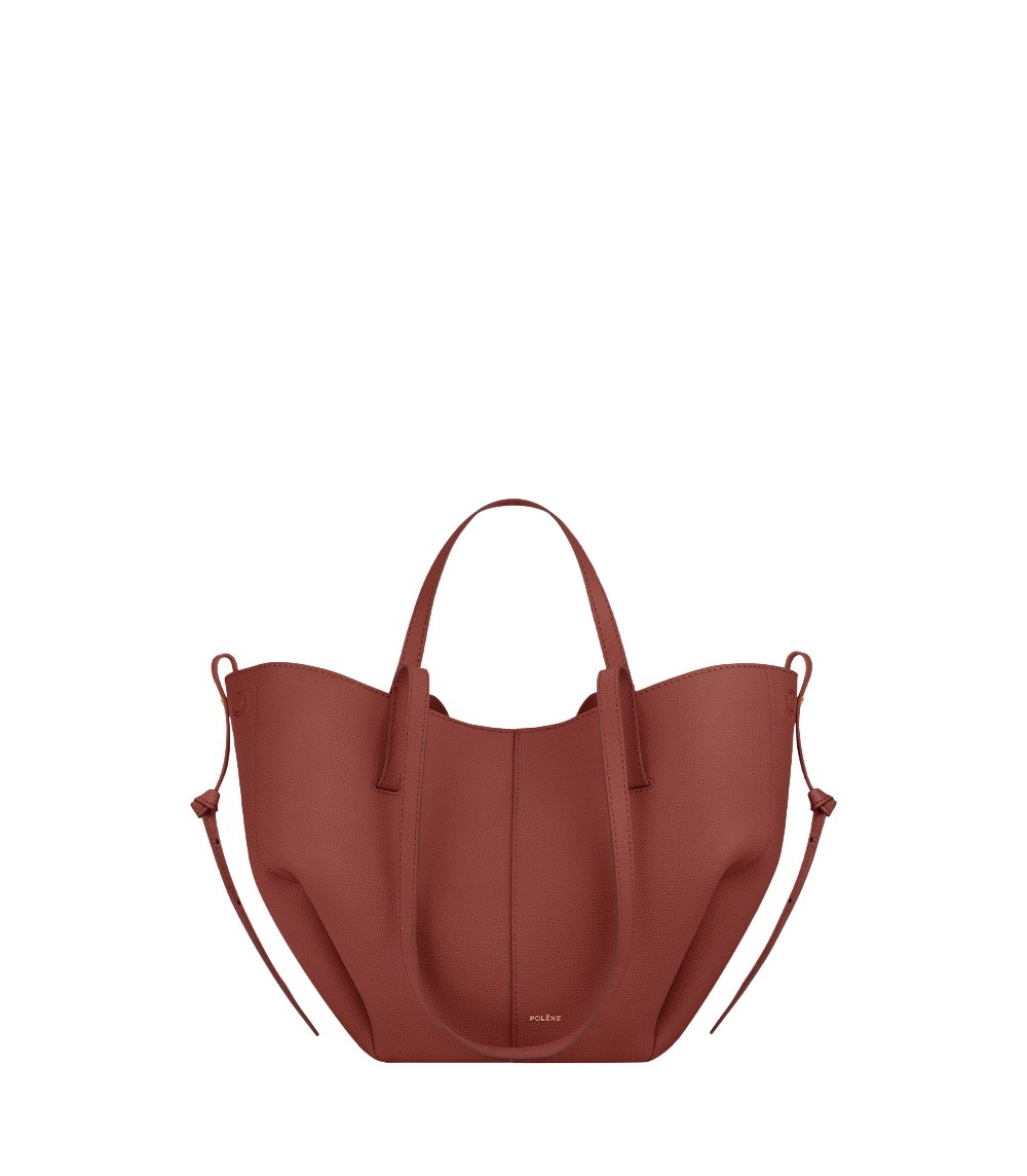 Polène Cyme Mini in Terracotta Cyme Mini in Terracotta - Mini Bags - Parisian Luxury Leather Bag at Luxury Shoes 