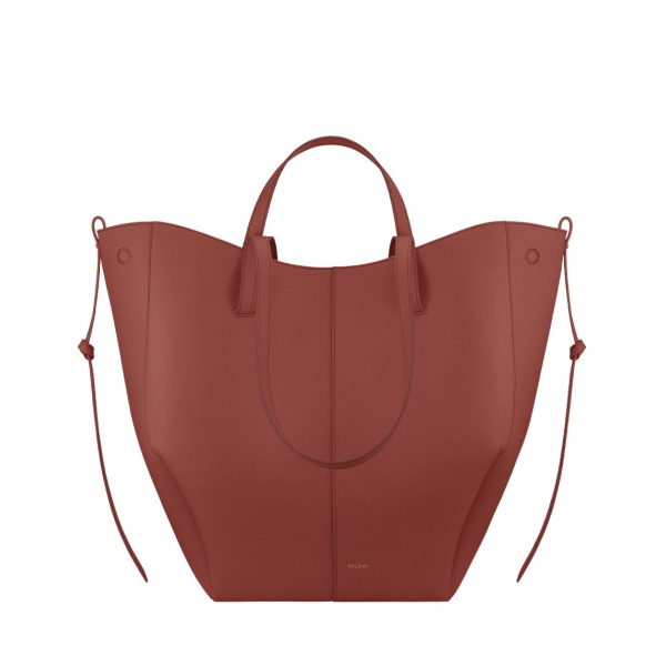 Polène Cyme Tote in Terracotta Cyme Tote in Terracotta - Totes & Top-Handle Bags - Parisian Luxury Leather Bag at Luxury Shoes 