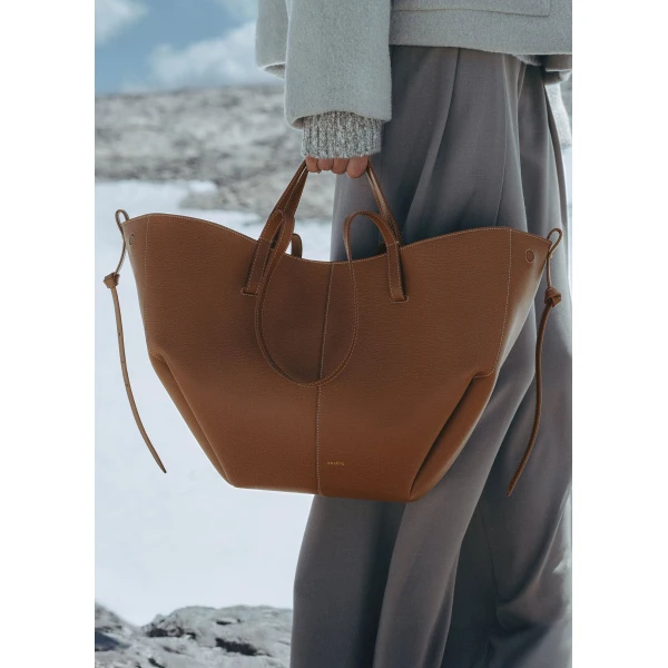 Polene Cyme in Camel Bag, view 2