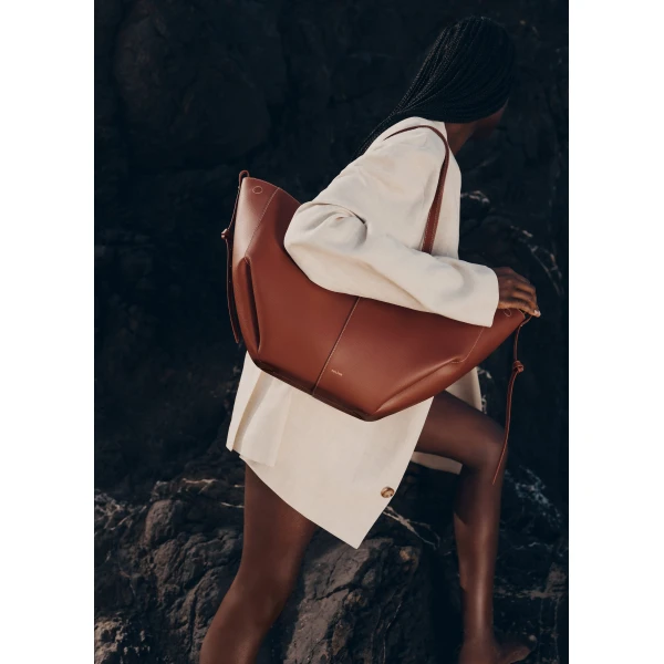 Polene Cyme in Cognac Bag, view 2