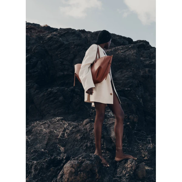 Polene Cyme in Cognac Bag, view 4