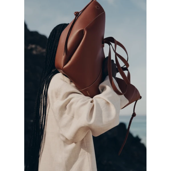 Polene Cyme in Cognac Bag, view 5