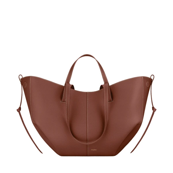 Polene Cyme in Cognac Bag