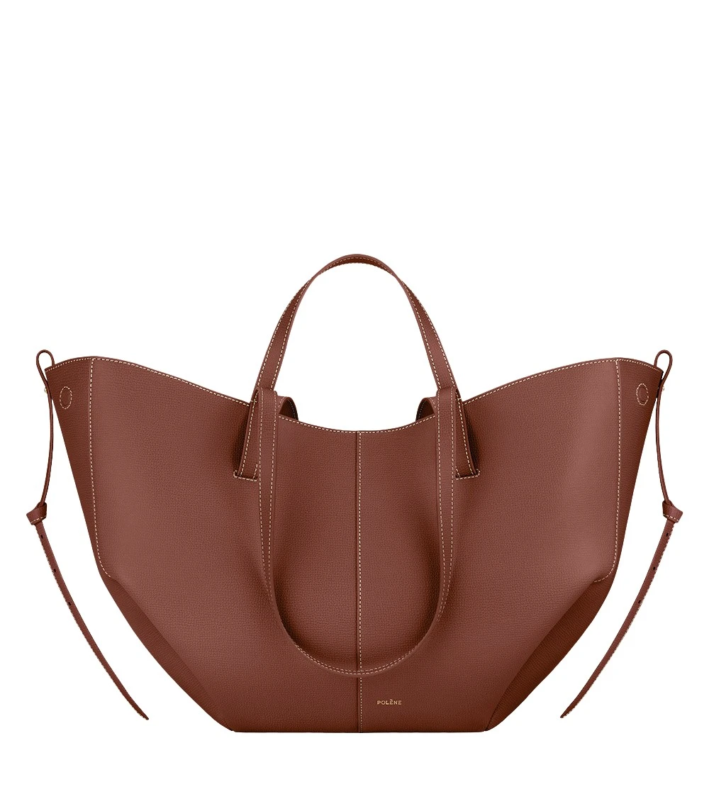 Polene Cyme in Cognac Bag
