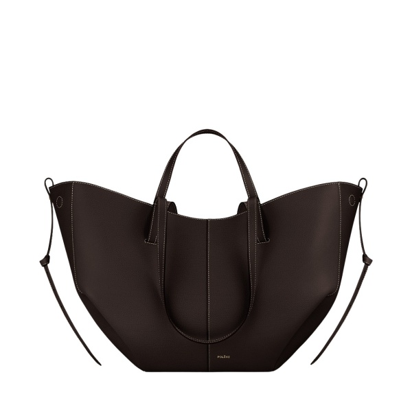 Polène Cyme in Ebony Cyme in Ebony - Totes & Top-Handle Bags - Parisian Luxury Leather Bag at Luxury Shoes 