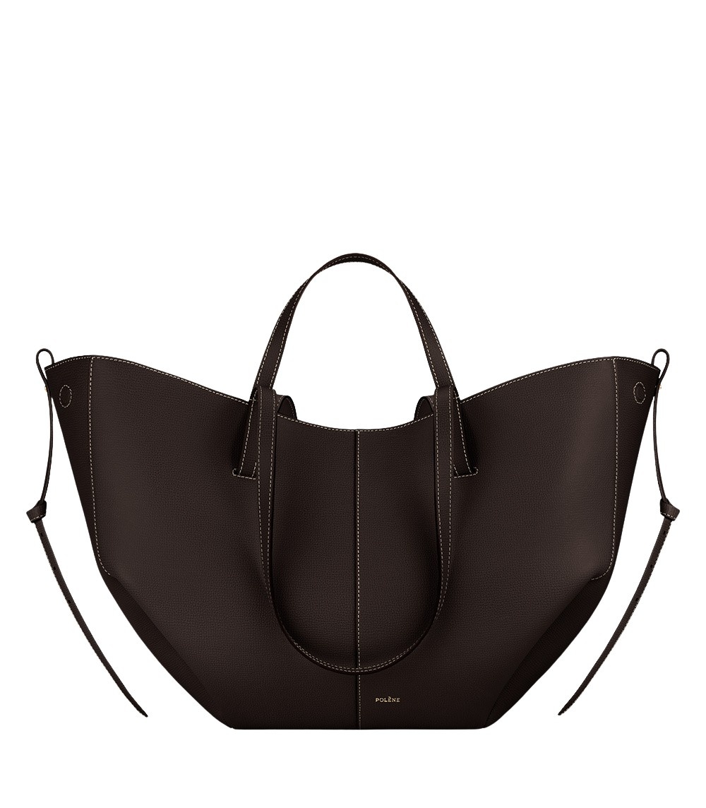 Polène Cyme in Ebony Cyme in Ebony - Totes & Top-Handle Bags - Parisian Luxury Leather Bag at Luxury Shoes 