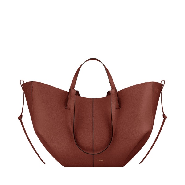 Polène Cyme in Red Clay Cyme in Red Clay - Totes & Top-Handle Bags - Parisian Luxury Leather Bag at Luxury Shoes 