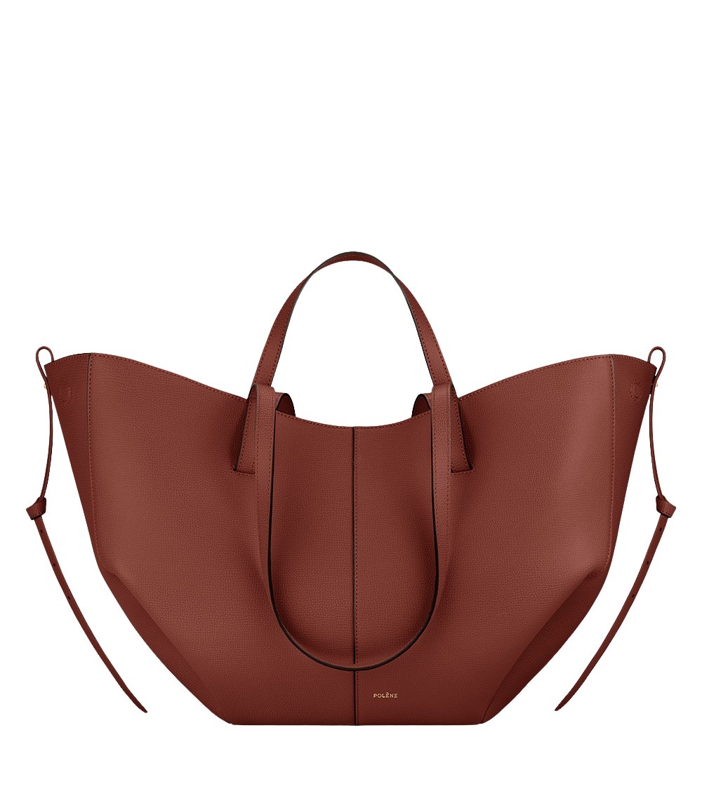 Polène Cyme in Red Clay Cyme in Red Clay - Totes & Top-Handle Bags - Parisian Luxury Leather Bag at Luxury Shoes 
