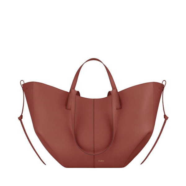 Polène Cyme in Terracotta Cyme in Terracotta - Totes & Top-Handle Bags - Parisian Luxury Leather Bag at Luxury Shoes 