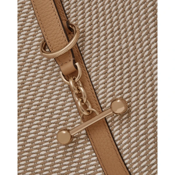 Strathberry Kite Hobo Maxi in Caramel and Natural Twill, view 6