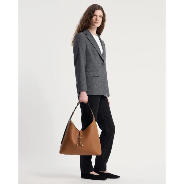 Strathberry Kite Hobo Maxi in Tan, view 8