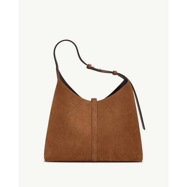 Strathberry Kite Hobo Maxi in Tan Suede, view 4