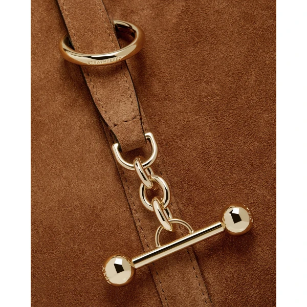 Strathberry Kite Hobo Maxi in Tan Suede, view 5