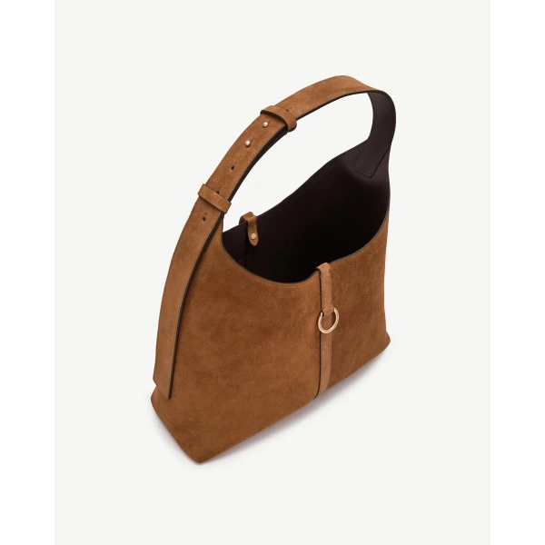 Strathberry Kite Hobo Maxi in Tan Suede, view 6