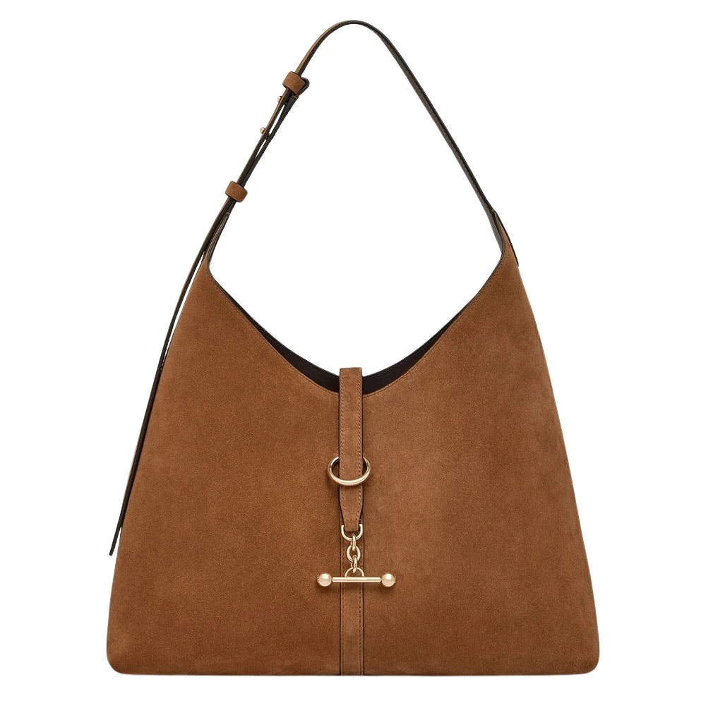 Brown-Kite-Hobo-Maxi-in-Tan-Suede18104_nobg Strathberry Kite Hobo Maxi in Tan Suede