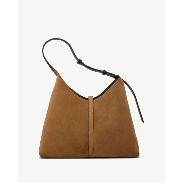 Strathberry Kite Hobo Maxi in Toffee and Espresso, view 4