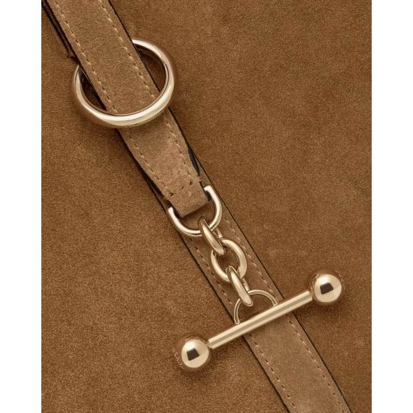 Strathberry Kite Hobo Maxi in Toffee and Espresso, view 6