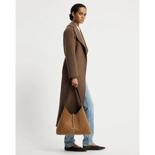 Strathberry Kite Hobo Maxi in Toffee and Espresso, view 8