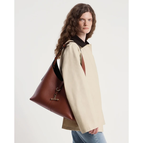 Strathberry Kite Hobo Maxi in Walnut, view 9