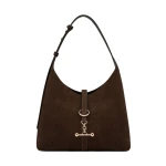 Strathberry Kite Hobo in Chocolate Suede