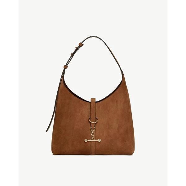 Strathberry Kite Hobo in Tan Suede, view 2