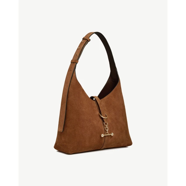 Strathberry Kite Hobo in Tan Suede, view 3